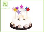 Unedible Superhero Cake Toppers Picks , Disposable Fancy Star Cake Toppers