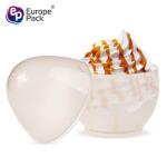 Wholesale BPA free creative Luminous design egg shape eco-friendly ice cream cup