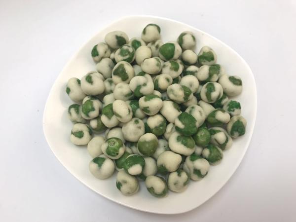 White Wasabi Flavor Green Peas Snack , Healthy Salted Green Peas BRC Certificate