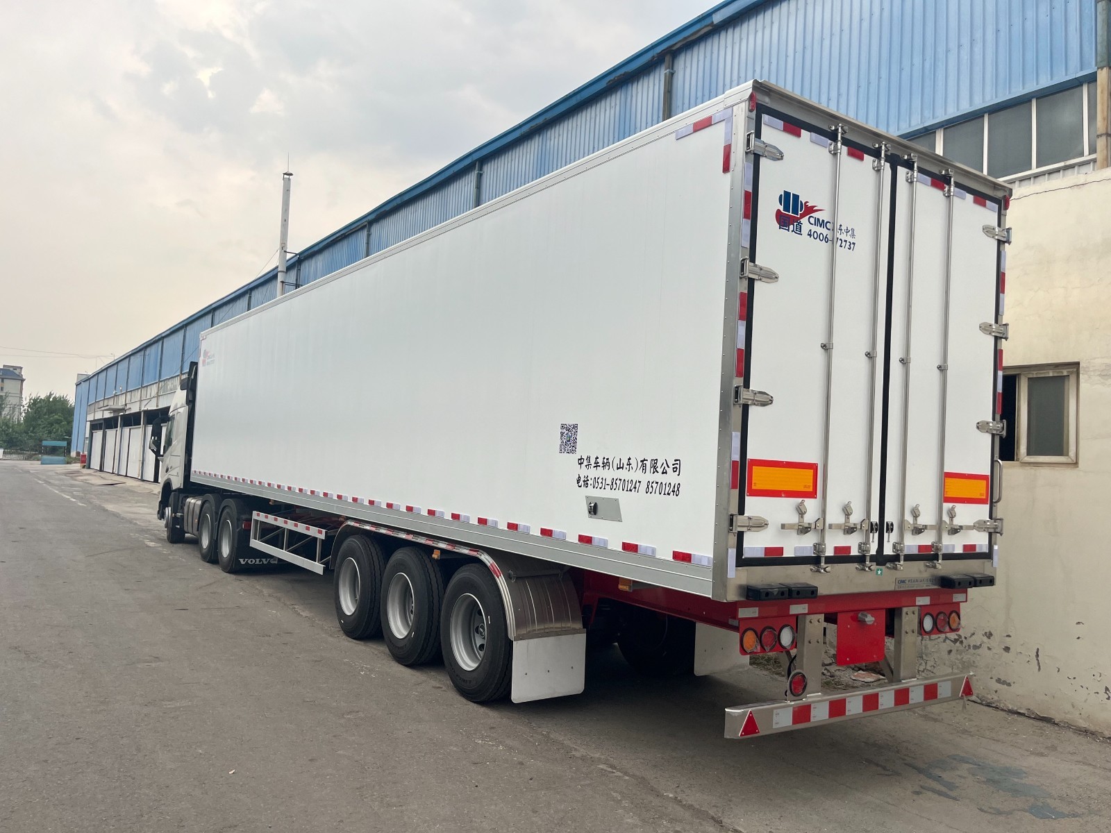 Suspension Mechanical CIMC 3-axle Cold Chain Frozen Refrigerated Trailer