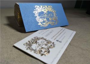Wholesale Custom Printable Custom Gold Foil Business Cards 0.7mm Thickness For Exhibition from china suppliers