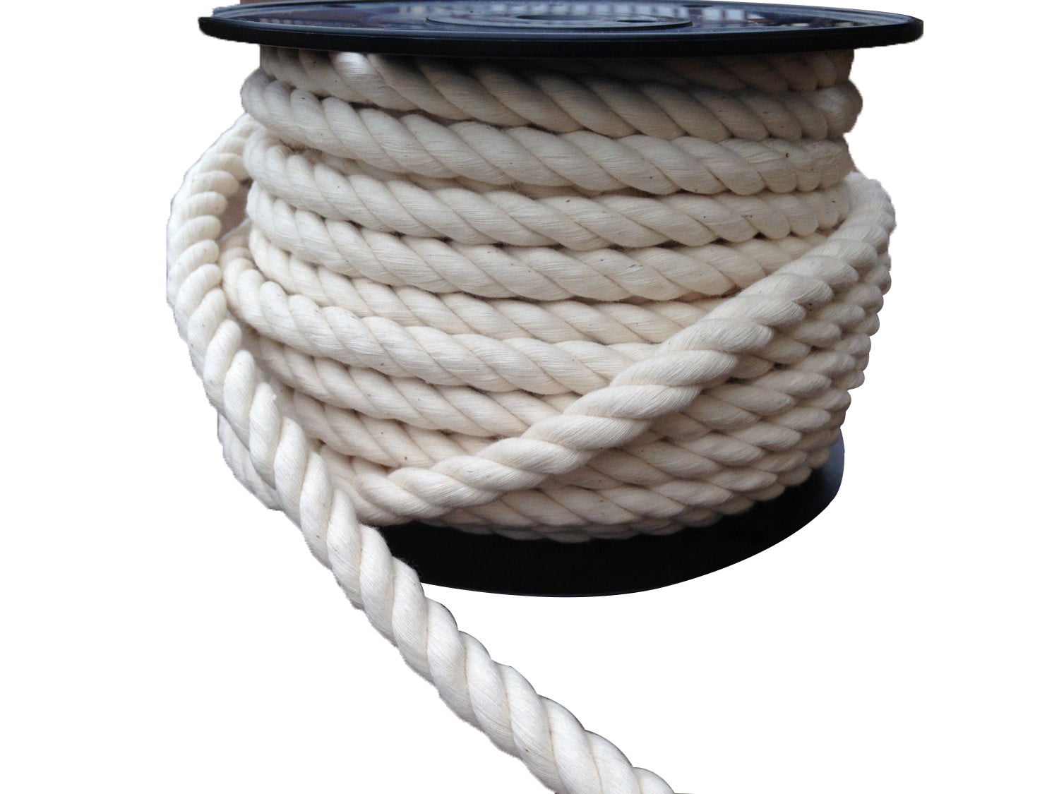 3/4 Strand 10mm Ecru Color Twisted Coarse Cotton Rope for Canvas Bag Length 0-220m