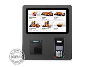 China Face Recognition Camera Cashless Self Ordering Kiosk In Restaurant 15.6 Inch on sale