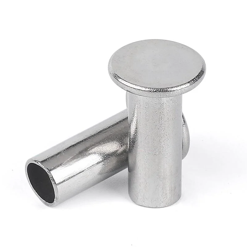 Stainless Steel Flat Head Half Rivet DIN6792