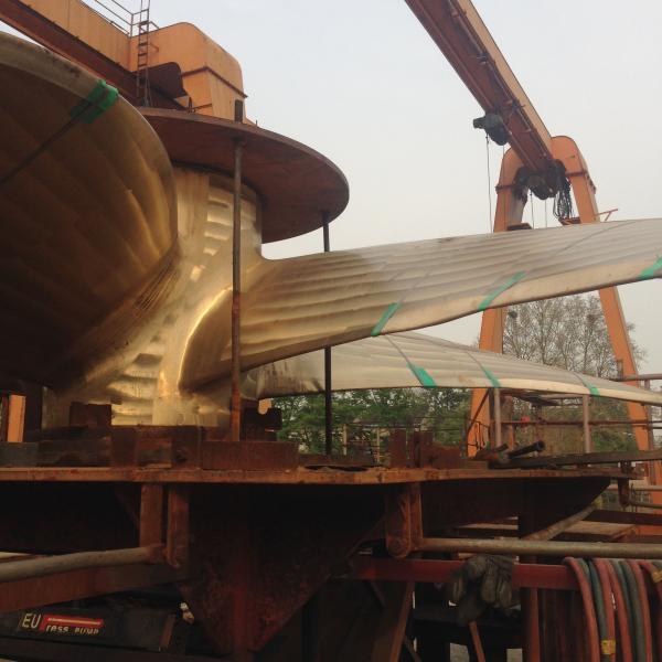 Copper Alloy Marine Propeller 4 Blades for Boat, Diameters 400-45000mm, Up to 10
