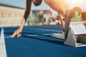 Wholesale Blue 13mm Eco Sports Flooring Secondary School Rubber Running Track And Field from china suppliers