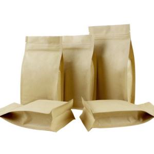Wholesale Wholesale China supplier customized Logo printed square bottom aluminum foil reclosable k kraft paper bag from china suppliers