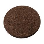 Black Carbonized Round Modern Cork Placemats Cork Trivets For Hot Dishes