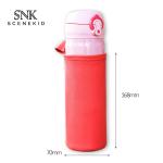 Durable Leather Hot Water Bottle Cooler Sleeve Pure Color Blank