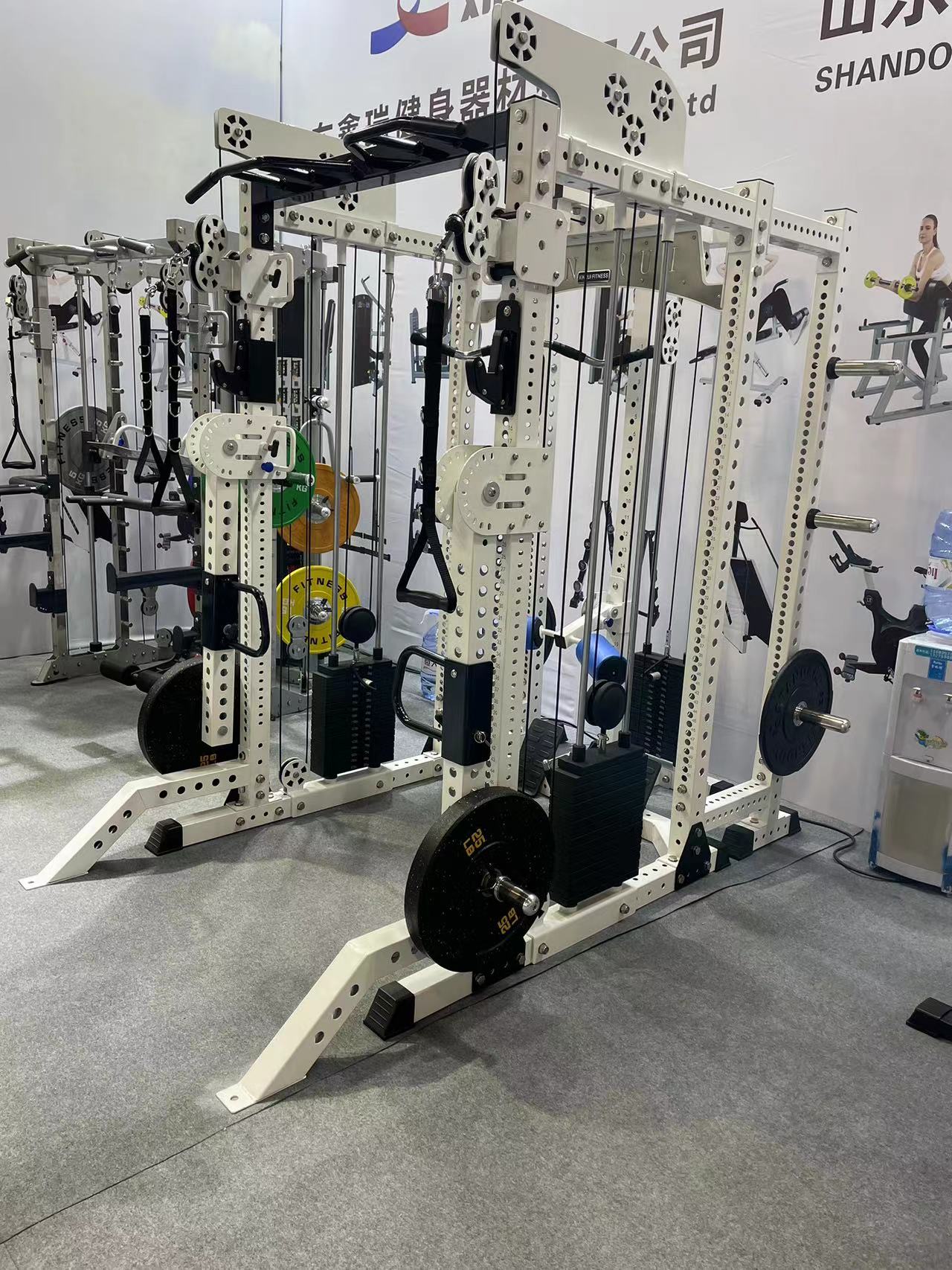 Exercise Weight Bench Chest Shoulder Training Rowing Squat Rack Functional Trainer Smith Machine