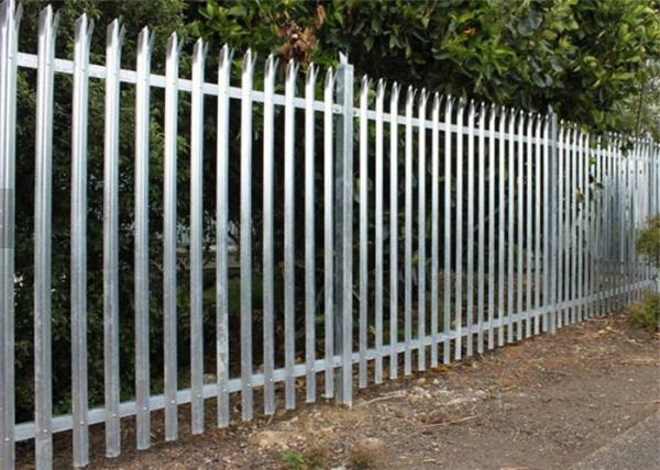 2500mm height galvanized type High Strength Security Steel Palisade Fencing