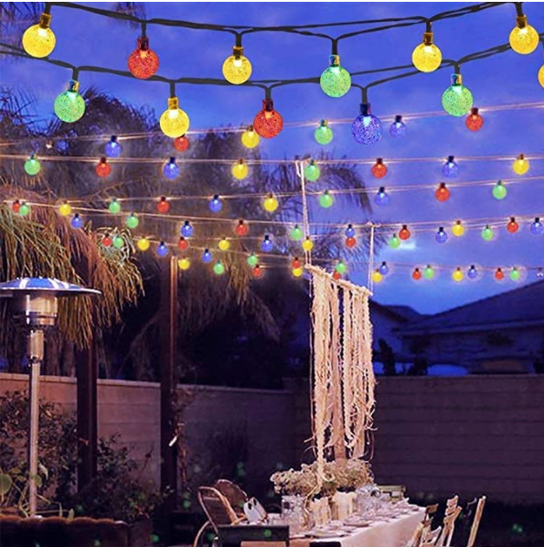 PVC Outdoor Decoration Dimmable Shatterproof LED Solar Fairy Lamp