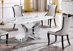 Wholesale home dining room 6 seater rectangle marble table furniture from china suppliers