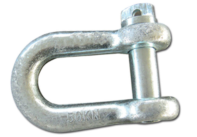 High Strength Heavy Duty Shackles , Safety Bolt 1T-30T Rated Load Lifting D Shackles
