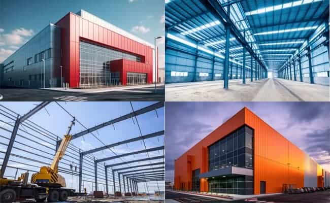 Steel warehouse building