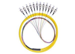 Wholesale 12 Core FC / UPC Fiber Optic Pigtail 12 Color Fan Out With LSZH Cable from china suppliers