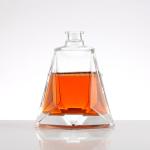 Customized Super Flint Glass Whisky Brandy Spirit Bottle for Home Bar Custom