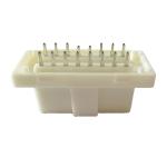 White Male J1962 OBD Connector , Multipurpose OBD Plug In Car