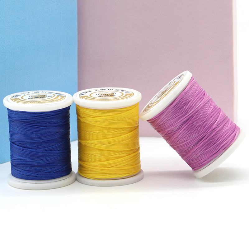 0.8mm Diameter Waxed Thread Set of 12 for Leather Sewing Long Stitching Made Easy