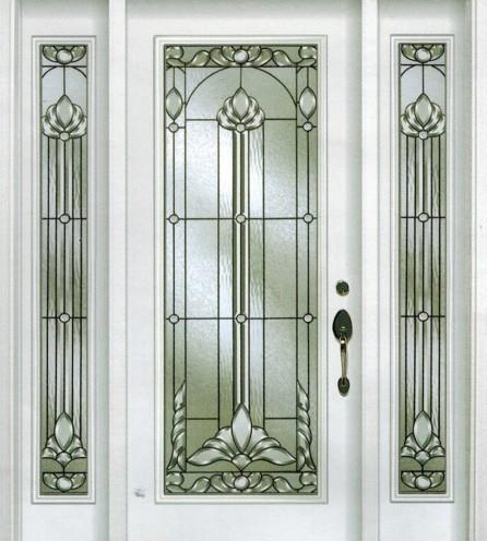 50MM Triple Glazed Replacement Stained Leaded Glass Black Chorme Caming Heat