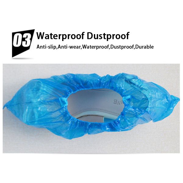CPE Foot Cover Disposable Wear-resistant Bottom Waterproof Shoe Cover