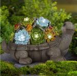 Turtle Shape 7Leds Outdoor Solar Garden Statues