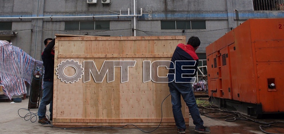 Refrigerant R404a Seawater Flake Ice Machine 380V 2 Ton Flake Ice Machine