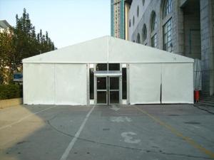 Wholesale 18m*35m Fire Retardant Church Tent 3m / 5m Bay Distance Hop Dip Galvanized from china suppliers
