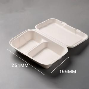 Wholesale Food Packaging Sugarcane Bagasse Lunch Box Containers For Salad from china suppliers