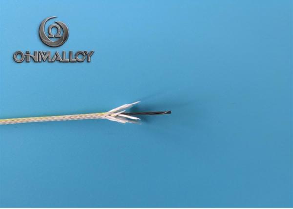 Stranded Heating Thermal Insulated Wire 0.3mmX7 NiCr8020 Wire With Fiberglass
