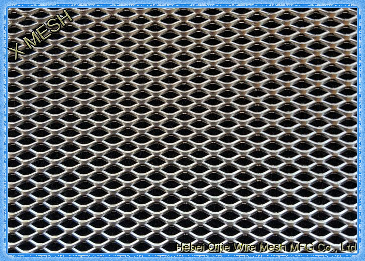Hot Dipped Galvanised Expanded Metal Mesh , Expanded Stainless Steel Mesh Grill For Fencing / Fiji
