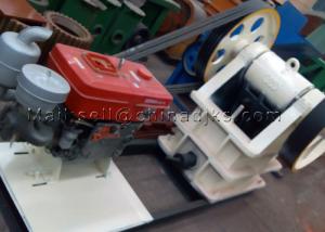 Wholesale 130mm Brick Stone Crushing 35TPH 8HP Diesel Jaw Crusher from china suppliers
