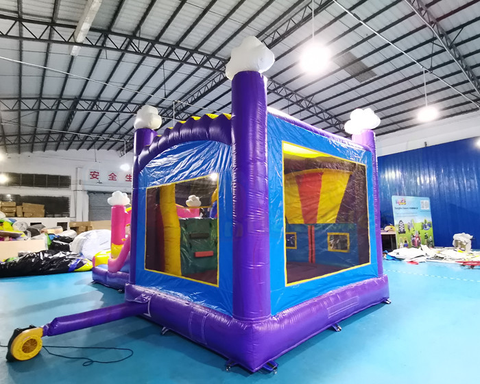 0.55mm PVC Unicorn Bouncy Houses Inflatable Bouncer Slide