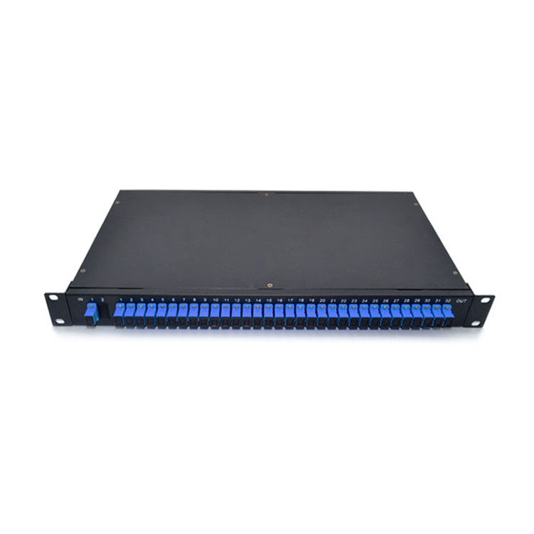 1u Rack Mount Plc Splitter FTTH Plc Planar Lightwave Circuit MM