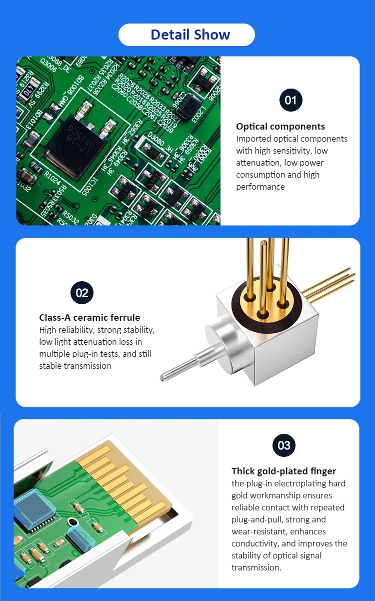 2.5G C GPON PON OLT Fiber Optical SFP Transceiver Module for FTTX FTTH 9dBm Output Power