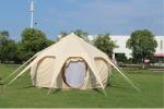 Waterproof 3000MM Coated 285G Beige Color Cotton Outdoor Lotus Camping Tents 5*5