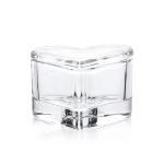 High quality crystal glass jewelry box for wedding gifts