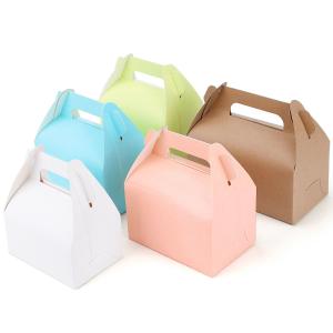 Wholesale Coated Paper Takeaway Cake Packaging Box For Small Business Gold Foil Printing from china suppliers