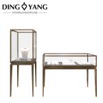 Fashion Modern Simple Popular Golden Jewellery Shop Counter Furniture ,