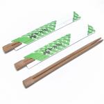 Best price 21cm Twin Printed Barbecue Disposable Bamboo Wooden Chopsticks With