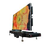 High Contrast LED Screen Display Hydraulic Mast Trailer For Outdoor Advertising