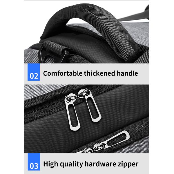 Water Resisting Travel Duffle Bag Solid Color 52*22*24cm Size
