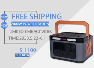 Wholesale 2000W Lithium Portable Power Station QC3.0 Type C Home Travel Outdoor Renewable Energy Storage from china suppliers