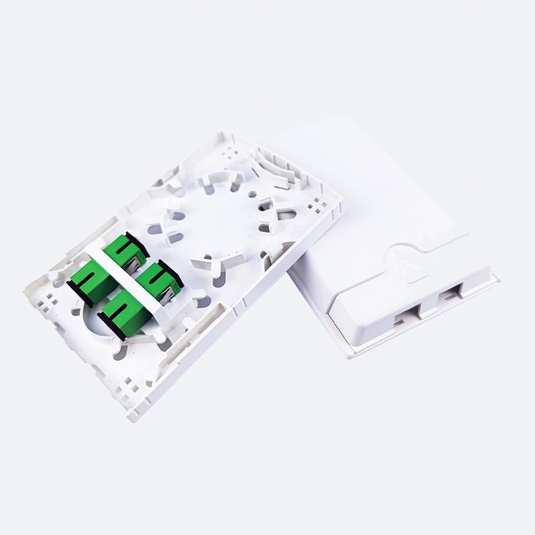 2 Cores Plastic Fiber Optic Faceplate Socket Panel for Seamless FTTH Integration