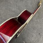 Custom Deluxe SJ200 Solid KOA Top Cutaway Jumbo Acoustic Guitar, Solid KOA Back