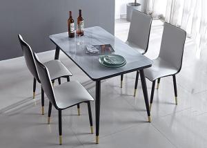 China Ground Glass Banquet Solid Modern Dinning Table And Chairs on sale
