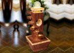 29 Inch Step Wood Rattan Effect Water Fountain