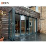 Customized Heavy Duty 6063 Aluminum Folding Doors Thermal Break Bi Fold Door