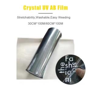 Wholesale Gold Silver UV DTF Transfer Film White Transparent Ab Pet Film For Mobile Phone Cases from china suppliers