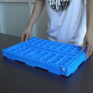 Wholesale Multiple Size Folding Green Plastic Fruit Crate For Supermarket from china suppliers